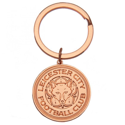 Leicester City FC Rose Gold Plated Keyring Image 1