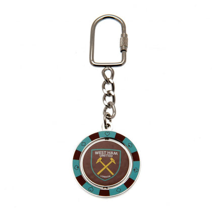 West Ham United FC Spinner Keyring Image 1