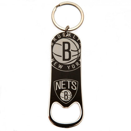 Brooklyn Nets Bottle Opener Keychain Image 1