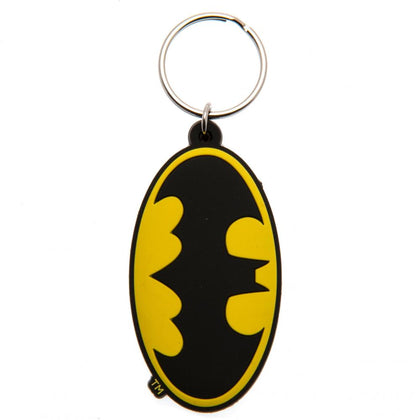 Batman Logo PVC Keyring Image 1