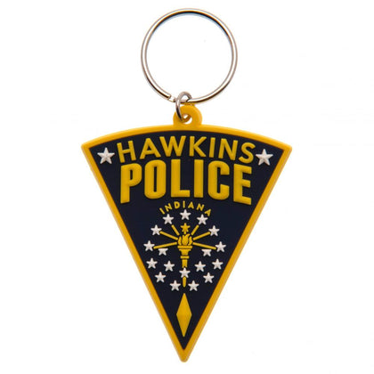 Stranger Things Hawkins Police PVC Keyring Image 1