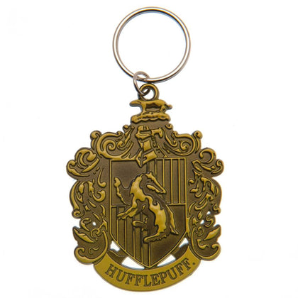 Harry Potter Hufflepuff Debossed Metal Keyring Image 1