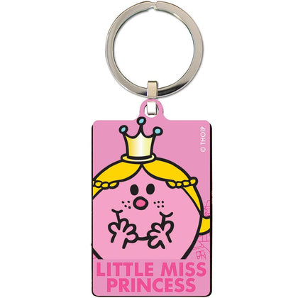 Mr Men And Little Miss Little Miss Princess Metal Keyring Image 1