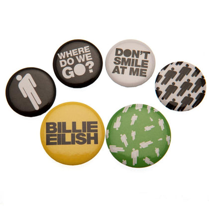 Billie Eilish Stickman Button Badge Set Image 1