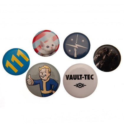 Fallout Vault Boy Button Badge Set Image 1