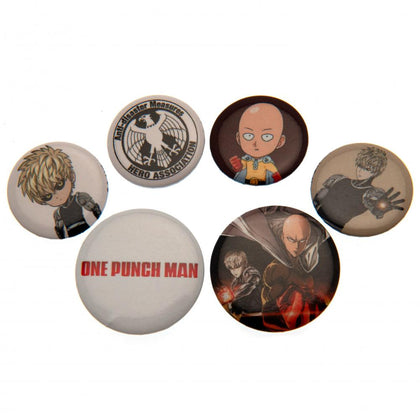 One Punch Man Button Badge Set Image 1