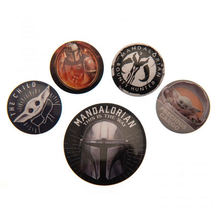 Star Wars The Mandalorian Button Badge Set Image 1
