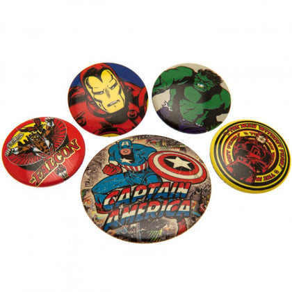 Marvel Comics Button Badge Set Image 1