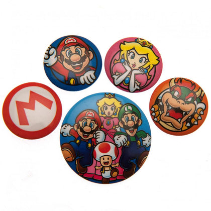 Super Mario Button Badge Set Image 1