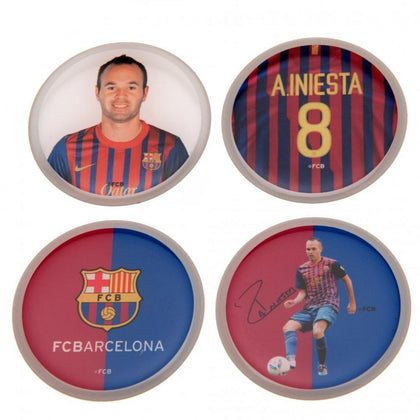 FC Barcelona 3D Iniesta Stickers Image 1