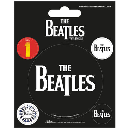 The Beatles Black Stickers Image 1