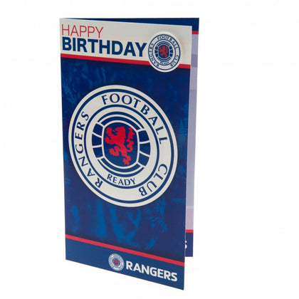 Rangers FC Birthday Card & Badge Image 1