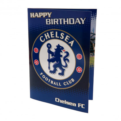 Chelsea FC Musical Birthday Card Image 1