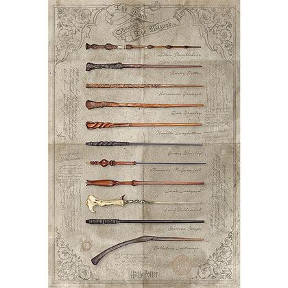 Harry Potter Wands Poster Image 1