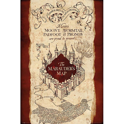 Harry Potter Marauders Map Poster Image 1