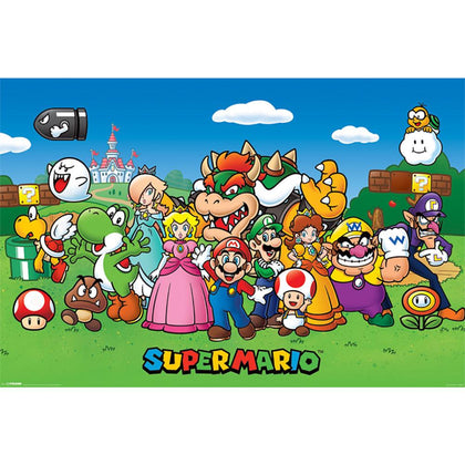 Super Mario Characters Poster Image 1