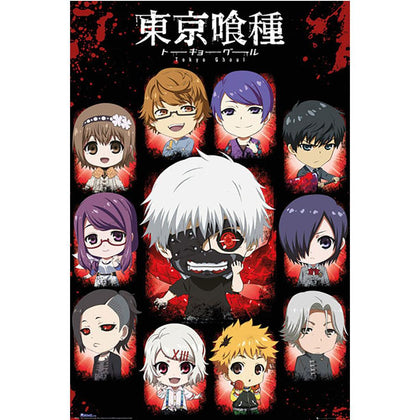 Tokyo Ghoul Chibi Characters Poster Image 1