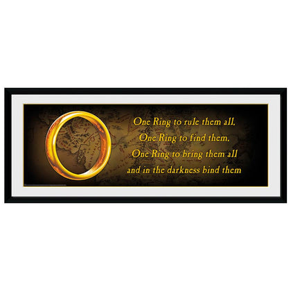 The Lord Of The Rings One Ring Framed Picture Image 1