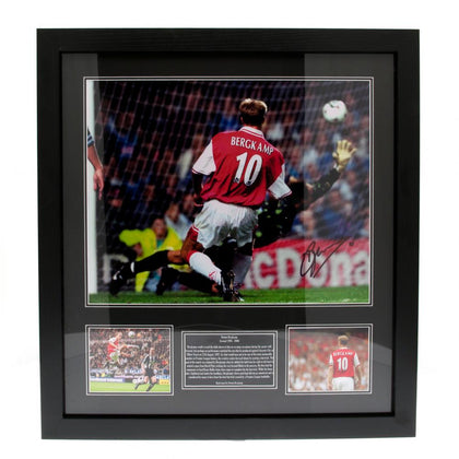 Arsenal FC Framed Bergkamp Signed Print Image 1