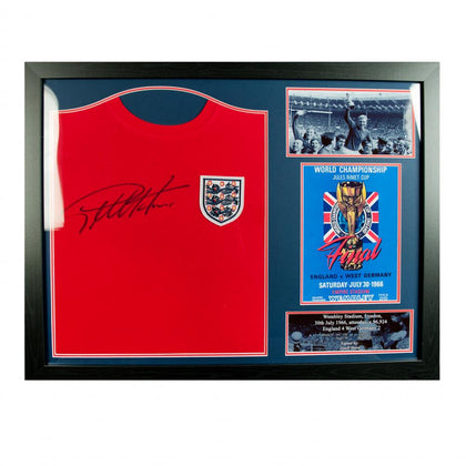 England Framed Sir Geoff Hurst Signed Shirt Image 1