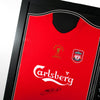 Liverpool FC Framed Istanbul Gerrard Signed Shirt Image 2