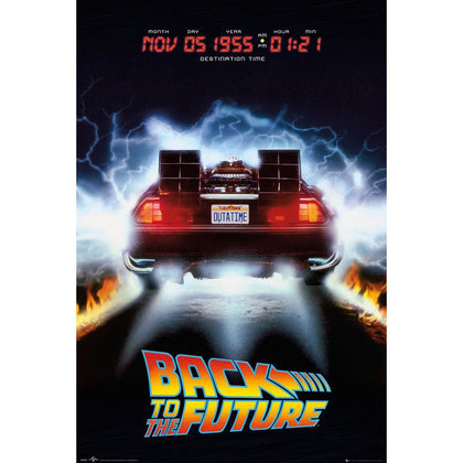 Back To The Future Delorean Poster Image 1