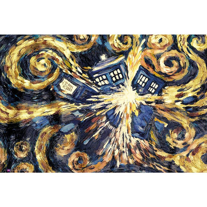 Doctor Who Exploding Tardis Poster Image 1