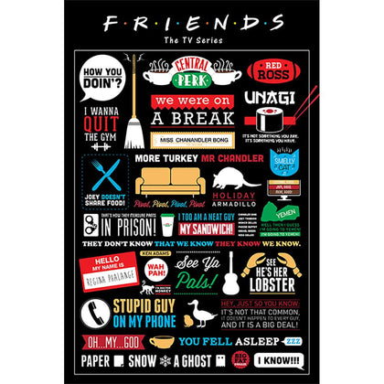 Friends Infographic Poster Image 1