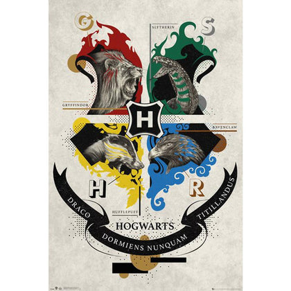Harry Potter Animal Crest Poster Image 1