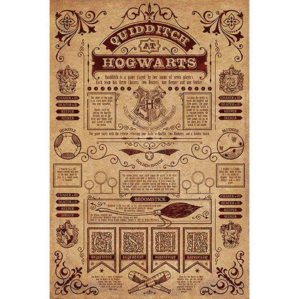 Harry Potter Hogwarts Quidditch Poster Image 1