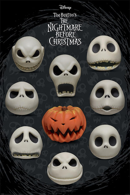 Nightmare Before Christmas Faces Poster Image 1