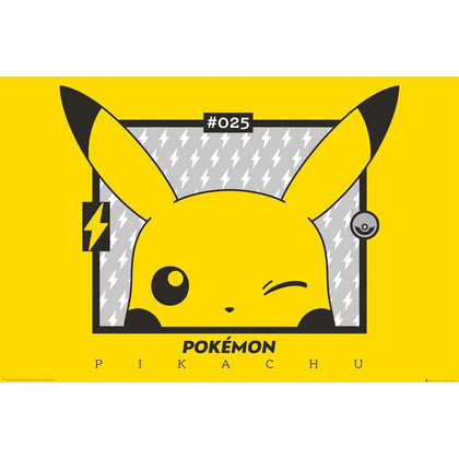 Pokemon Pikachu Wink Poster Image 1