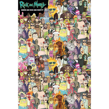 Rick And Morty Wheres Rick Poster Image 1