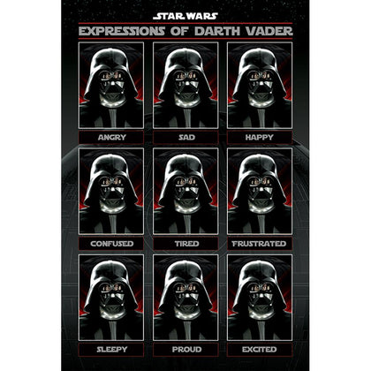 Star Wars Vader Expressions Poster Image 1