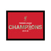 Liverpool FC Premier League Champions Framed Metallic Picture Image 1
