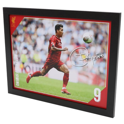 Liverpool FC Framed Firmino Picture Image 1