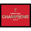 Liverpool FC Premier League Champions Framed Metallic Picture Image 1