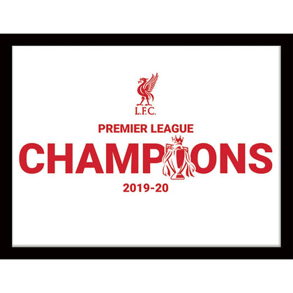 Liverpool FC Premier League Champions Framed Picture Image 1