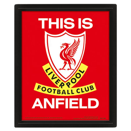 Liverpool FC Framed 3D Picture Image 1