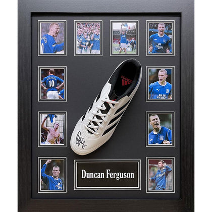 Everton FC Framed Ferguson Signed Boot Image 1