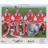 Arsenal FC Framed Famous Back 4 Signed Print Image 2