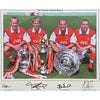 Arsenal FC Framed Famous Back 4 Signed Print Image 2