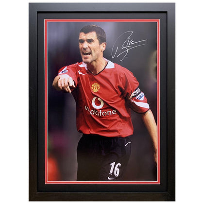 Manchester United FC Framed Keane Signed Print Image 1