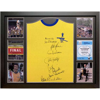 Arsenal FC Framed 1971 Double Winners Signed Shirt Image 1