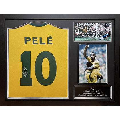Brasil Framed Pele Signed Shirt Image 1
