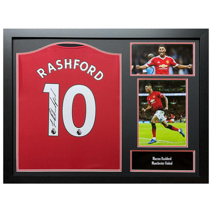 Manchester United FC Framed Rashford Signed Shirt Image 1