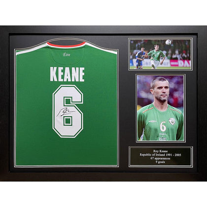 Republic Of Ireland Framed Keane Signed Shirt Image 1