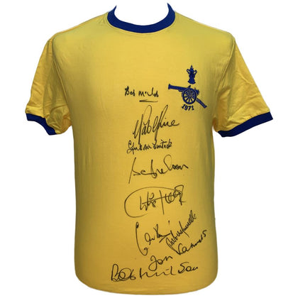 Arsenal FC 1971 Double Winners Signed Shirt Image 1