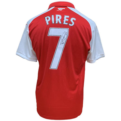 Arsenal FC Pires Signed Shirt Image 1