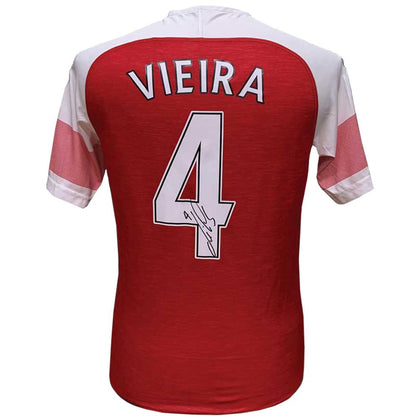 Arsenal FC Vieira Signed Shirt Image 1